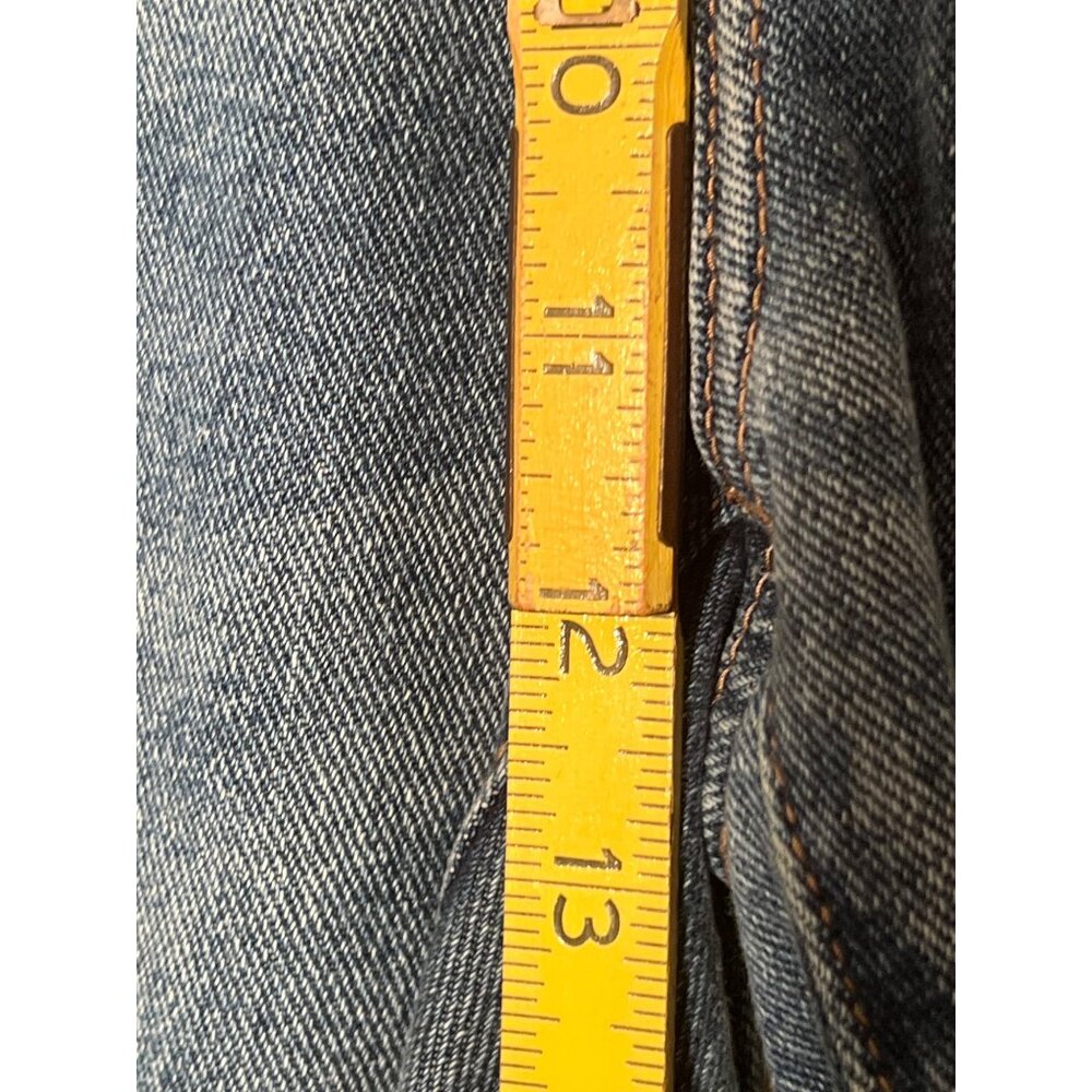 Cleo + Wolf High Rise Loose Fit Women's Denim Jeans 28W X 32L Frayed Hem Cotton - Picture 13 of 14